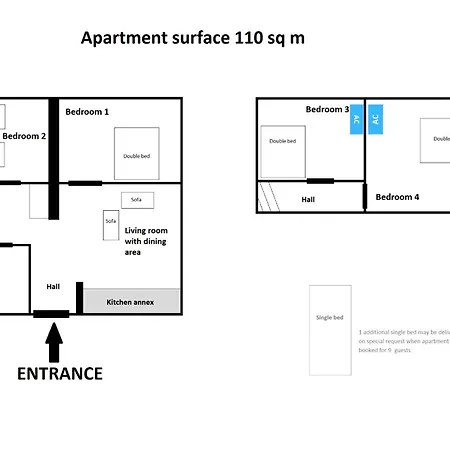 Appartement Super Sienna Street Cracovie
